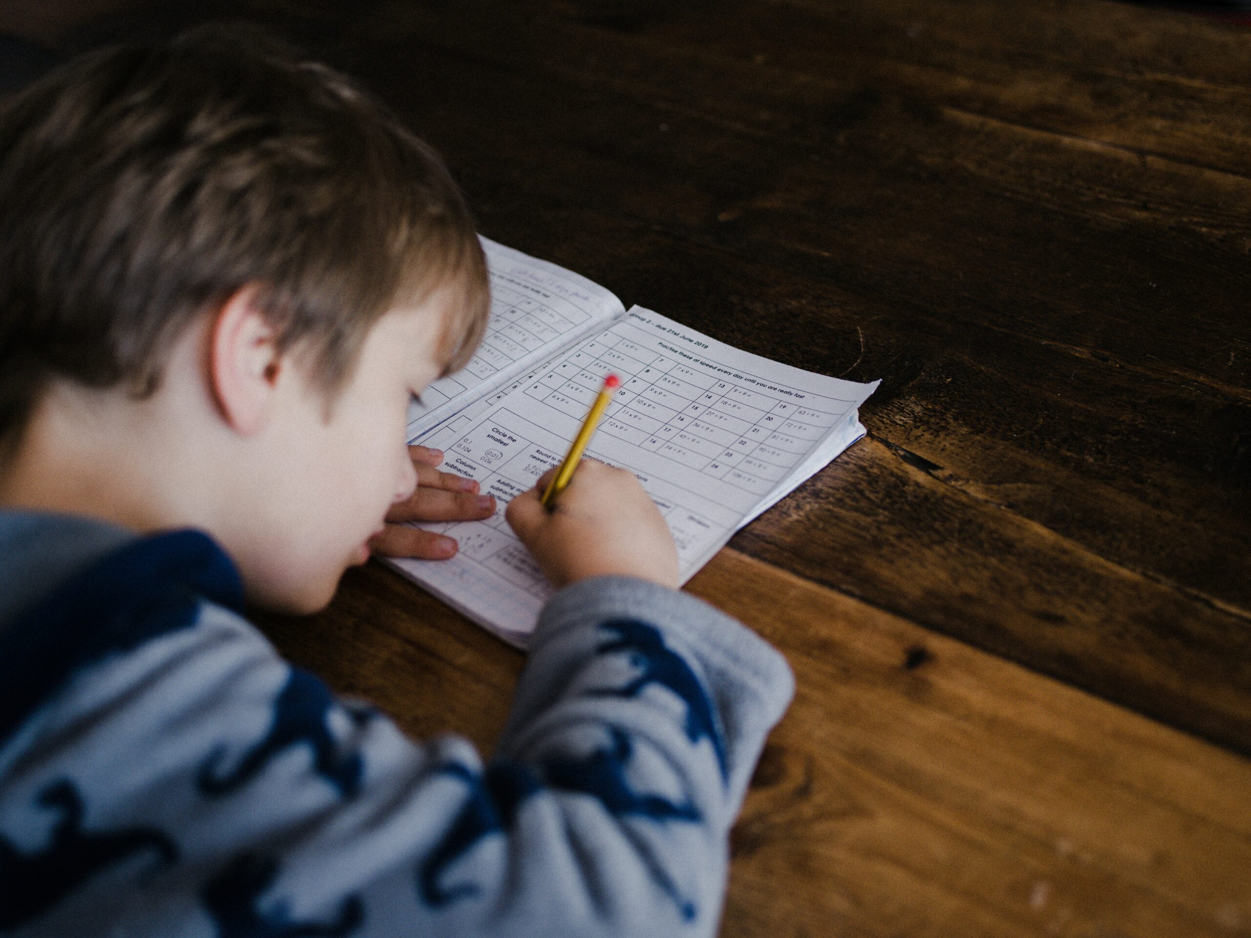 Alojamento eLearning 1 Criança a estudar